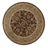 Loloi Stanley ST-11 Brown / Blue Area Rug aerial 5-2 x 5-2 rounds