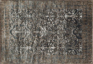 Loloi Elton EO-02 Slate / Bronze Area Rug aerial 5-2 x 7-7