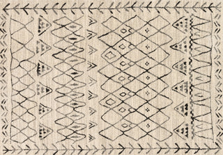 Loloi Emory EB-09 Heather Gray / Black Area Rug aerial 5-2 x 7-7