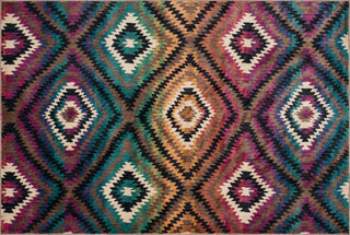 Loloi Sierra SB-01 Brown / Multi Area Rug aerial 5-2 x 7-7