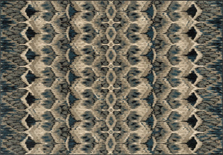 Loloi Vista VT-01 Taupe / Blue Area Rug aerial 5-2 x 7-7