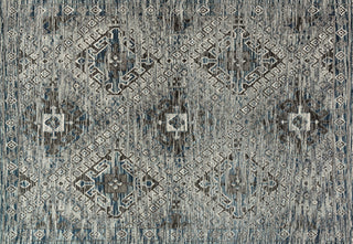 Loloi Izmir IZ-02 Blue / Charcoal Area Rug aerial 5-3 x 7-6
