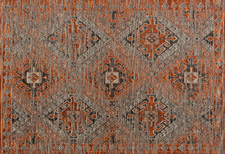 Loloi Izmir IZ-02 Spice / Charcoal Area Rug aerial 5-3 x 7-6