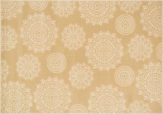 Loloi Goodwin GW-06 Beige / Ivory Area Rug aerial 5-3 x 7-7
