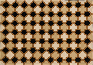 Loloi Shelton HSH04 Black / Camel Area Rug aerial 5-3 x 7-7