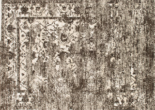 Loloi Viera VR-01 Mocha / Ivory Area Rug aerial 5-3 x 7-7