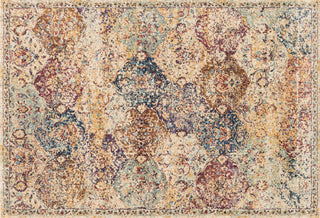 Loloi Anastasia AF-12 Ivory / Multi Area Rug aerial 5-3 x 7-8