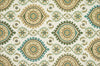 Loloi Francesca FC-24 Ivory / Aqua Area Rug aerial 5 x 7-6