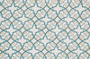 Loloi Francesca FC-42 Ivory / Teal Area Rug aerial 5 x 7-6