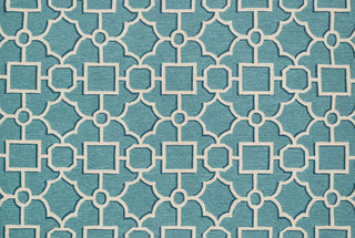 Loloi Francesca FC-48 Aqua / Beige Area Rug aerial 5 x 7-6