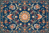 Loloi Francesca FC-54 Blue / Spice Area Rug aerial 5 x 7-6