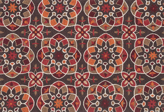 Loloi Francesca FC-55 Brown / Spice Area Rug aerial 5 x 7-6