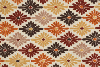 Loloi Gabriella GB-06 Ivory / Spice Area Rug aerial 5 x 7-6