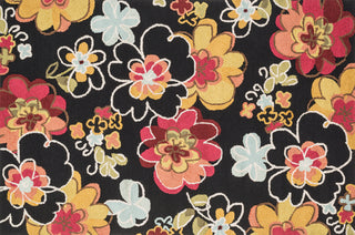 Loloi Juliana JL-07 Black / Multi Area Rug aerial 5 x 7-6