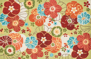 Loloi Juliana JL-17 Apple Green Area Rug aerial 5 x 7-6