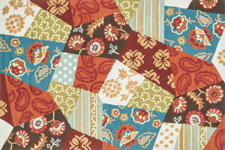 Loloi Juliana JL-23 Rust / Patch Area Rug aerial 5 x 7-6