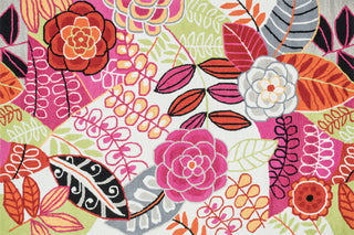 Loloi Juliana JL-24 Ivory / Berry Area Rug aerial 5 x 7-6