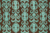 Loloi Milano ML-07 Chocolate / Teal Area Rug aerial 5 x 7-6