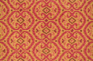 Loloi Milano ML-09 Gold / Berry Area Rug aerial 5 x 7-6