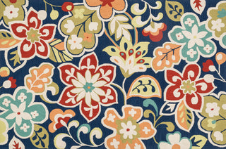 Loloi Olivia HOL05 Blue / Multi Area Rug aerial 5 x 7-6