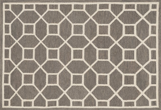 Loloi Stephanie SW-02 Grey / Ivory Area Rug aerial 5 x 7-6