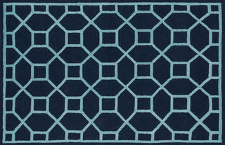 Loloi Stephanie SW-02 Navy / Aqua Area Rug aerial 5 x 7-6