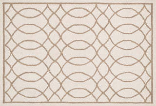 Loloi Stephanie SW-06 Ivory / Taupe Area Rug aerial 5 x 7-6