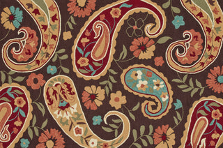 Loloi Summerton SRS12 Chocolate / Multi Area Rug aerial 5 x 7-6