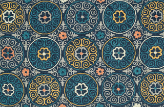 Loloi Tropez TZ-07 Navy / Multi Area Rug aerial 5 x 7-6