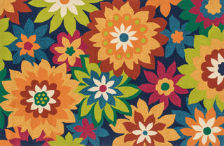 Loloi Ventura HVT11 Navy / Multi Area Rug aerial 5 x 7-6