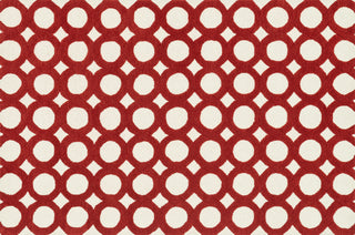 Loloi Weston HWS08 Ivory / Red Area Rug aerial 5 x 7-6