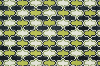 Loloi Weston HWS10 Lime / Charcoal Area Rug aerial 5 x 7-6