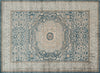 Loloi Century CQ-01 Blue / Sand Area Rug aerial 7-10 x 10-6