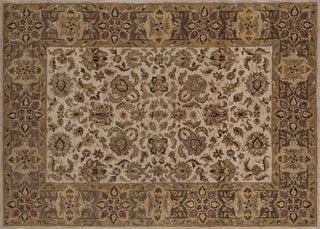 Loloi Elegante EG-01 Ivory / Taupe Area Rug aerial 7-10 x 11