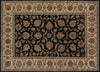 Loloi Elegante EG-04 Black / Ivory Area Rug aerial 7-10 x 11