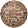 Loloi Anastasia AF-03 Champagne / Multi Area Rug aerial 7-10 x 7-10 round