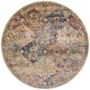Loloi Anastasia AF-12 Ivory / Multi Area Rug aerial 7-10 x 7-10 round