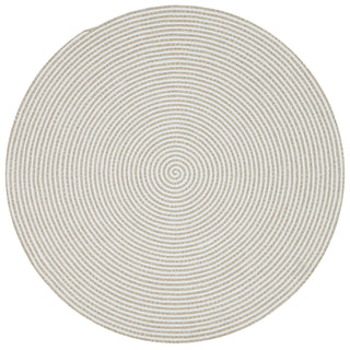 Loloi In/Out IO-01 Beige Area Rug aerial 7-10 x 7-10 round