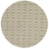 Loloi Ventura HVT06 Grey / Ivory Area Rug aerial 7-10 x 7-10 round