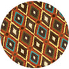 Loloi Enzo EZ-05 Brown / Multi Area Rug aerial 7-1 x 7-1 round