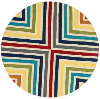 Loloi Palm Springs PM-01 Multi Area Rug by Dann Foley aerial 7-1 x 7-1 round