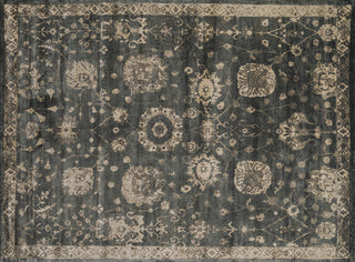 Loloi Nyla NY-25 Charcoal / Beige Area Rug aerial 7-6 x 10-5