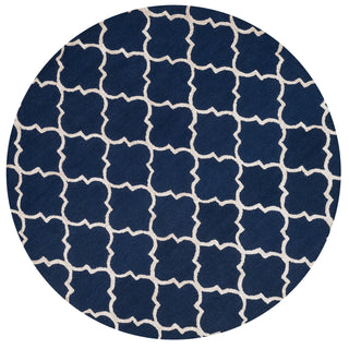 Loloi Panache PC-01 Navy / Silver Area Rug aerial 7-6 x 7-6 round
