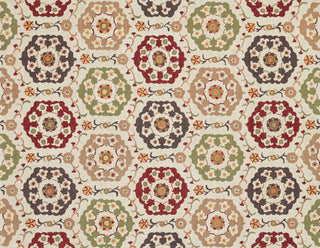 Loloi Francesca FC-16 Beige / Multi Area Rug aerial 7-6 x 9-6