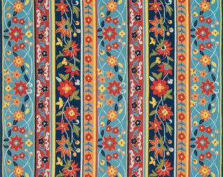 Loloi Francesca FC-23 Blue / Multi Area Rug aerial 7-6 x 9-6