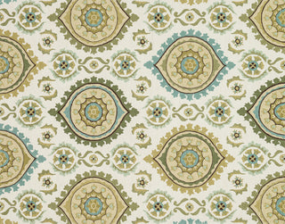 Loloi Francesca FC-24 Ivory / Aqua Area Rug aerial 7-6 x 9-6