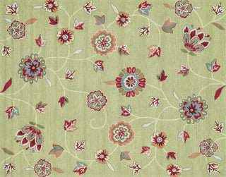 Loloi Juliana JL-02 Green Area Rug aerial 7-6 x 9-6