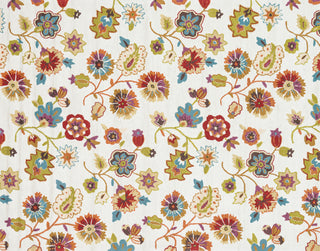 Loloi Juliana JL-22 Ivory / Floral Area Rug aerial 7-6 x 9-6