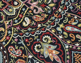 Loloi Juliana JL-32 Black Area Rug aerial 7-6 x 9-6