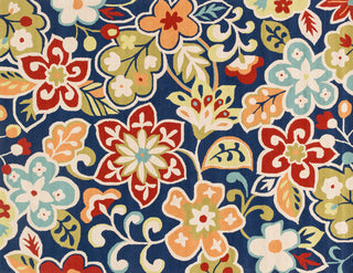 Loloi Olivia HOL05 Blue / Multi Area Rug aerial 7-6 x 9-6